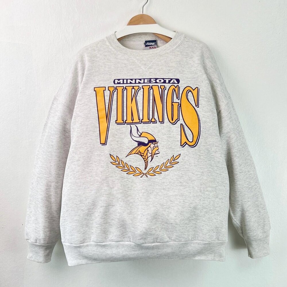 Vintage 90s Minnesota Vikings Sweatshirt, Retro Football NFL Shirt For Men Women